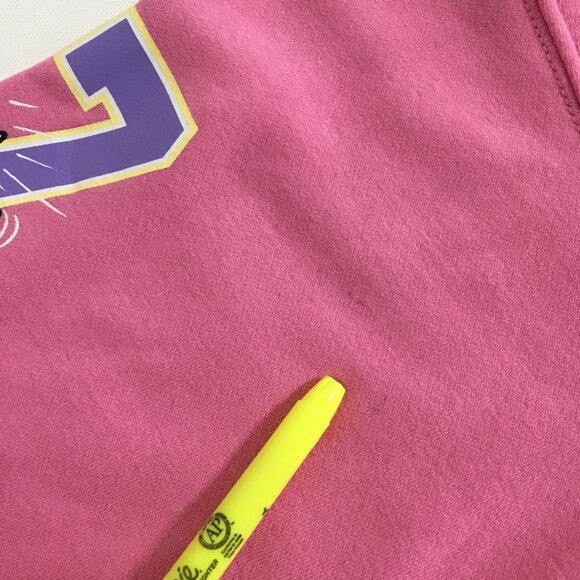 Divided H&M Womens M Oversized Pink Sweatshirt with Fleece Lining Graphic Top - Picture 11 of 15